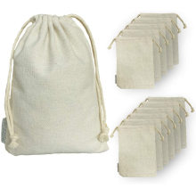 Cotton Drawstrings Bags Heavy Duty Reusable Canvas Cotton Muslin Bags Perfect Organizing, Storage, Crafts